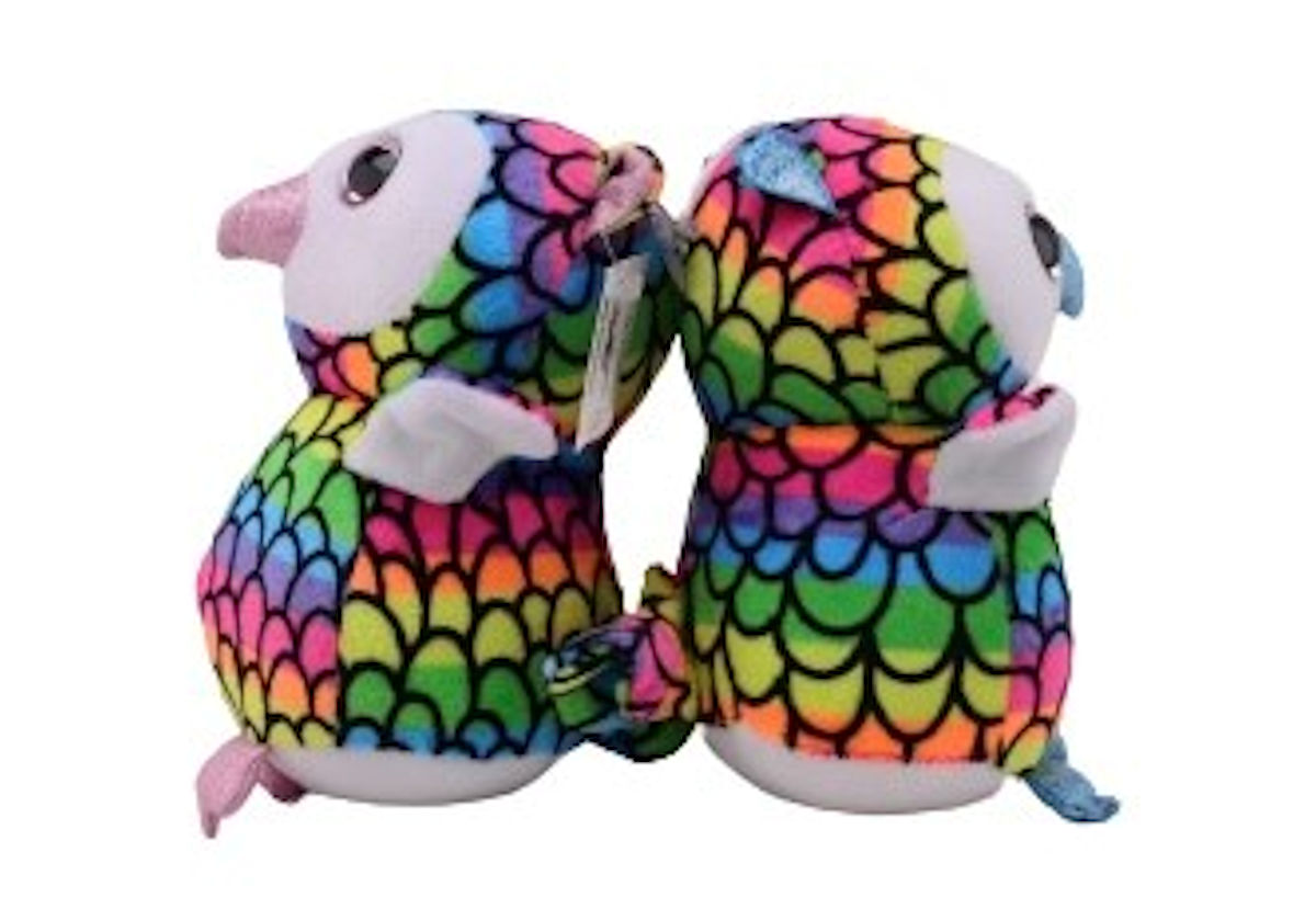 Pluche Uiltje 2 Assorti kleur met zuignap +/- 20cm