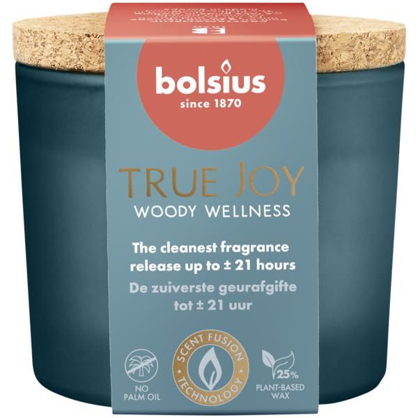 Bolsius True Joy Geurglas 66/8 - Woody Wellness