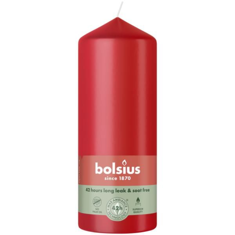 Bolsius stompkaars 150/58 - Rood