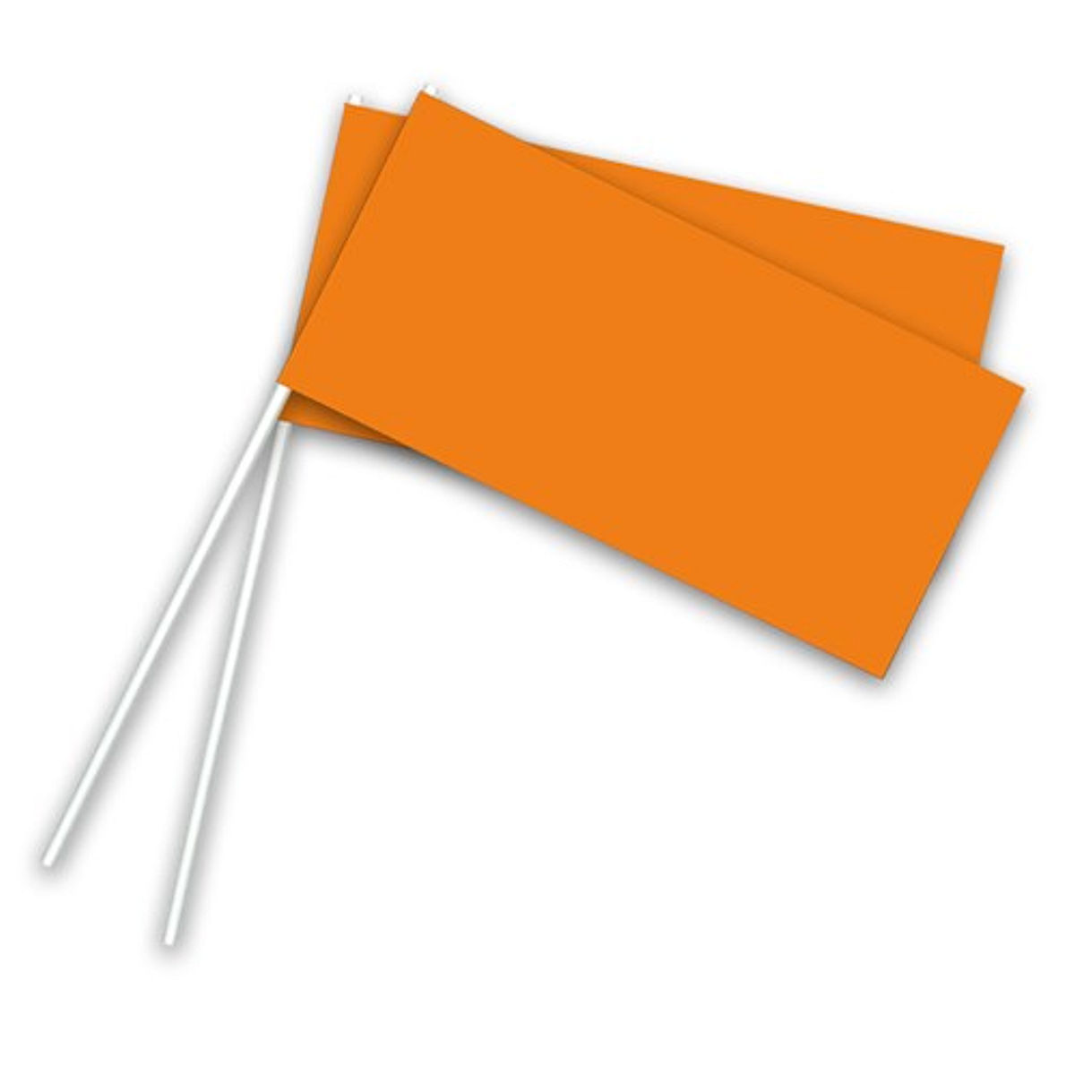 Zwaaivlag oranje 12x24cm