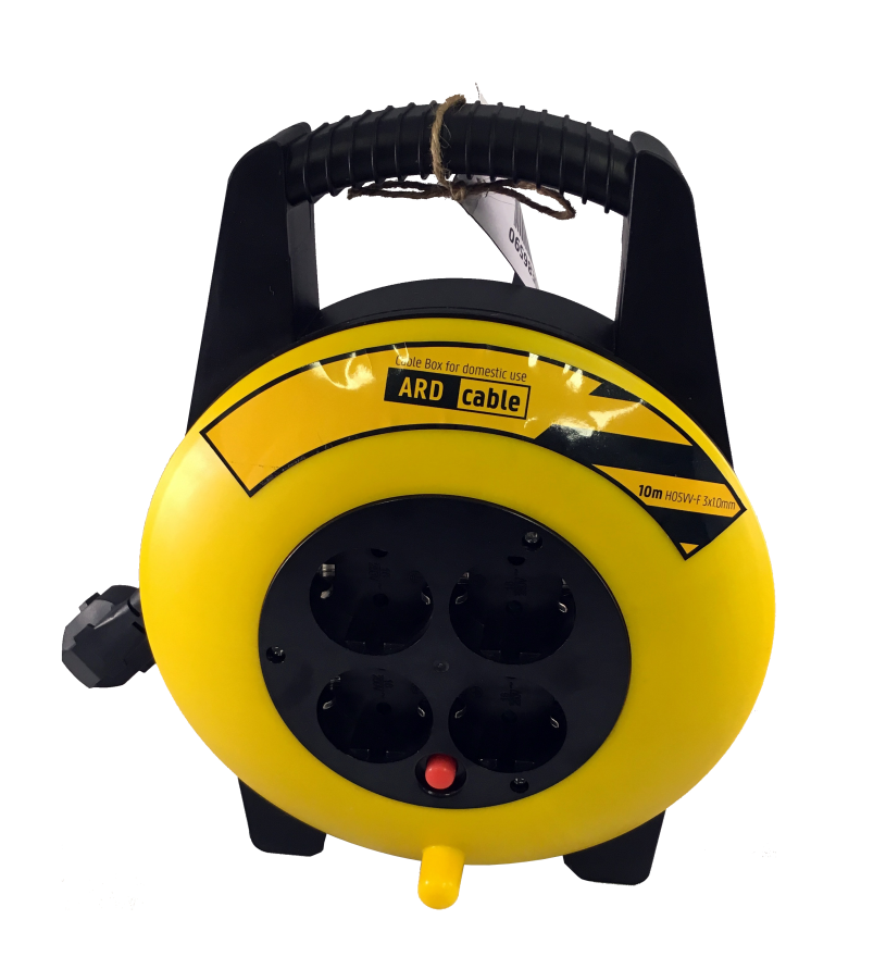 Kabelhaspel 4-voud RA 10m.