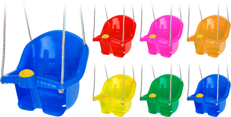 Schommel met touw 6 assorti kleur