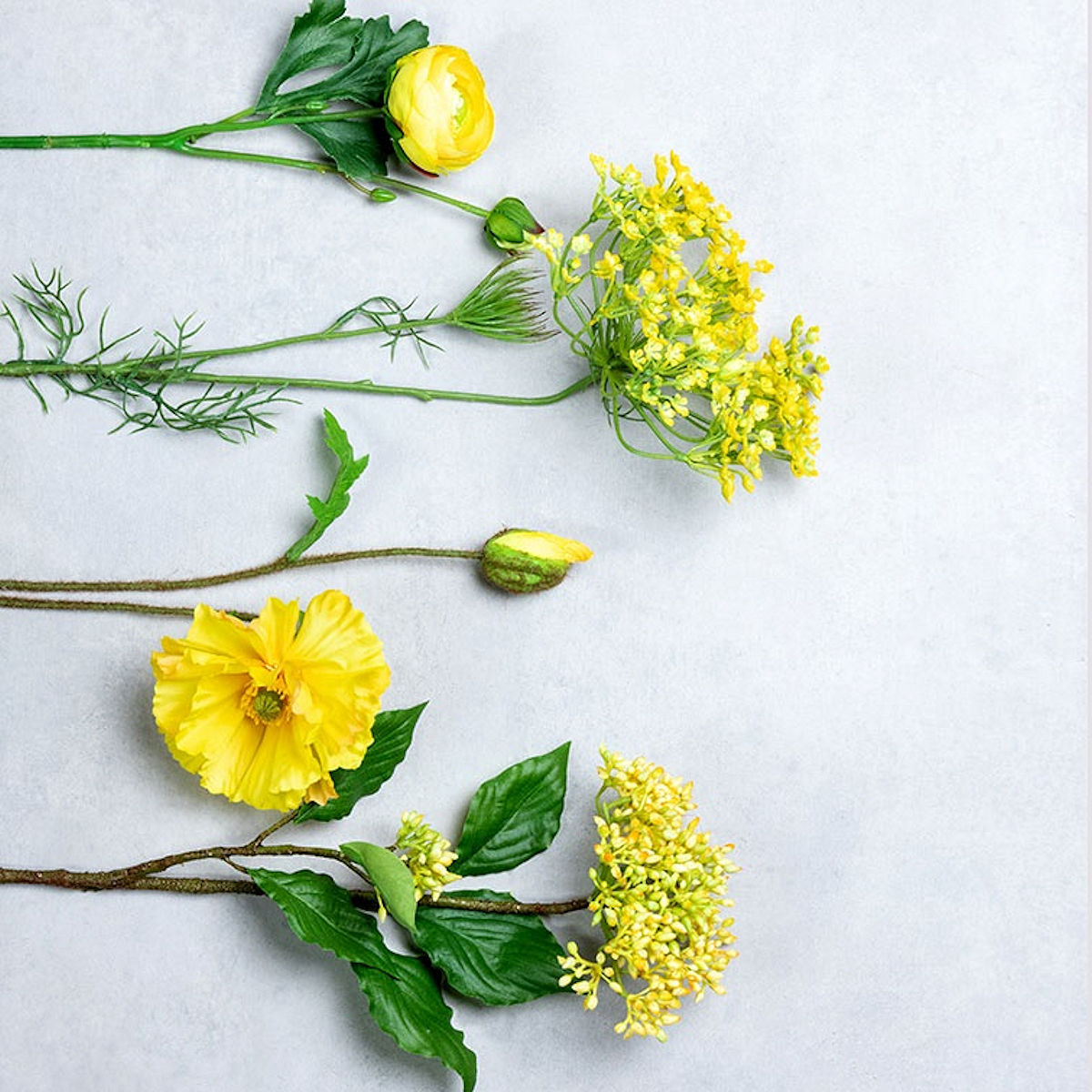 Countryfield Kunstbloem Organum vulgare Vita geel 51cm