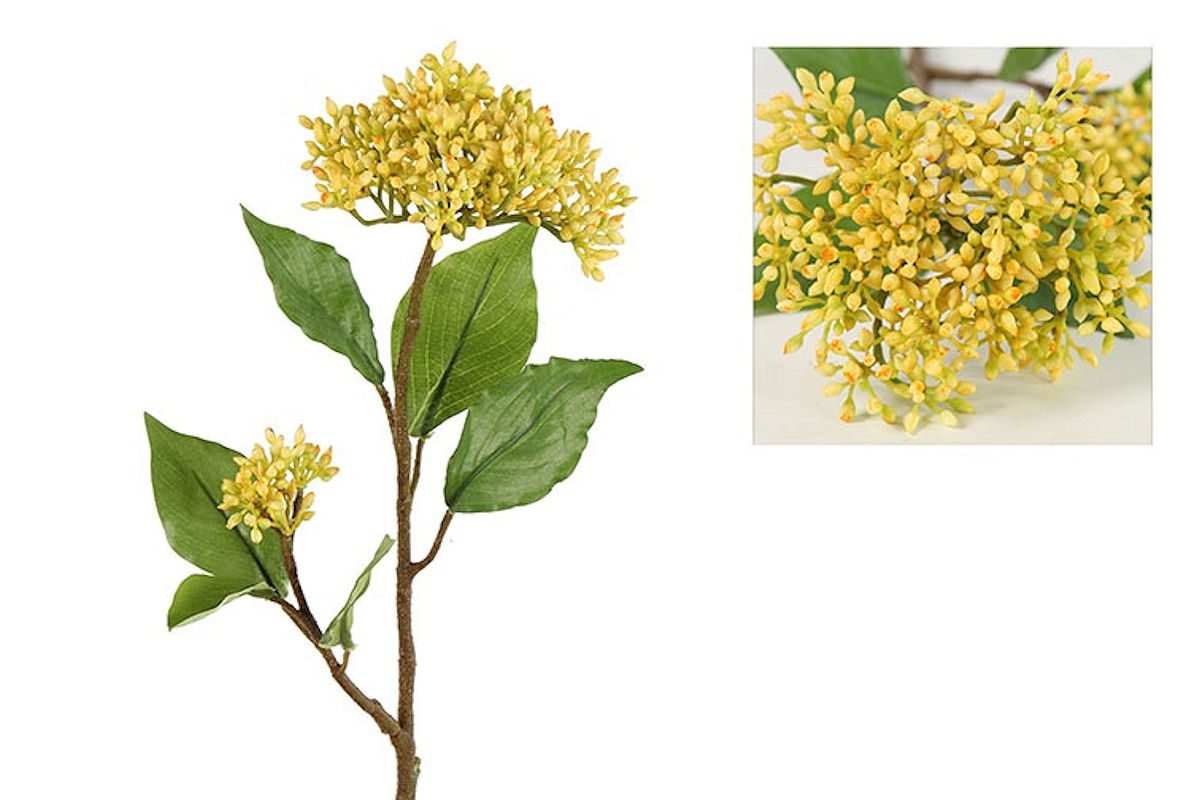 Countryfield Kunstbloem Organum vulgare Vita geel 51cm