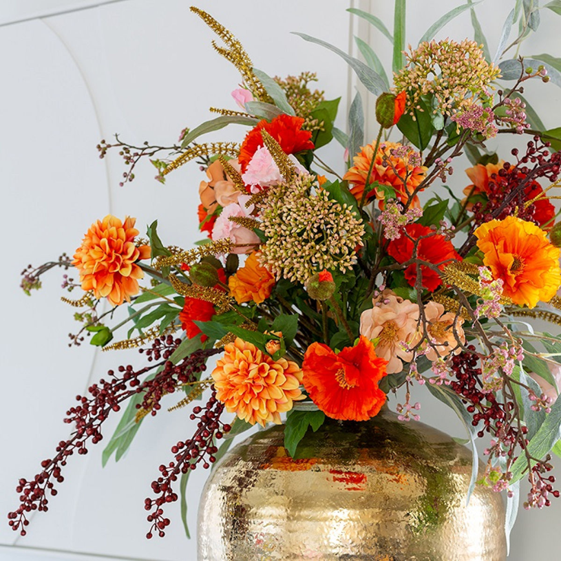 Countryfield Kunstbloem Papaver Vere licht oranje 64cm