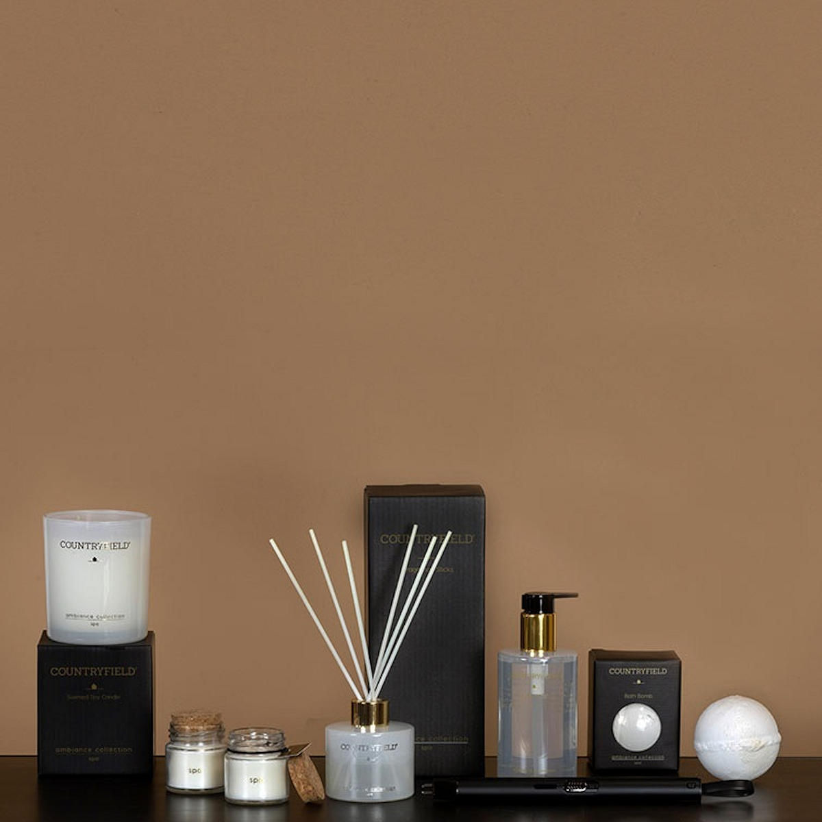 Countryfield Ambiance Geurkaars 7x7x9cm - Spa