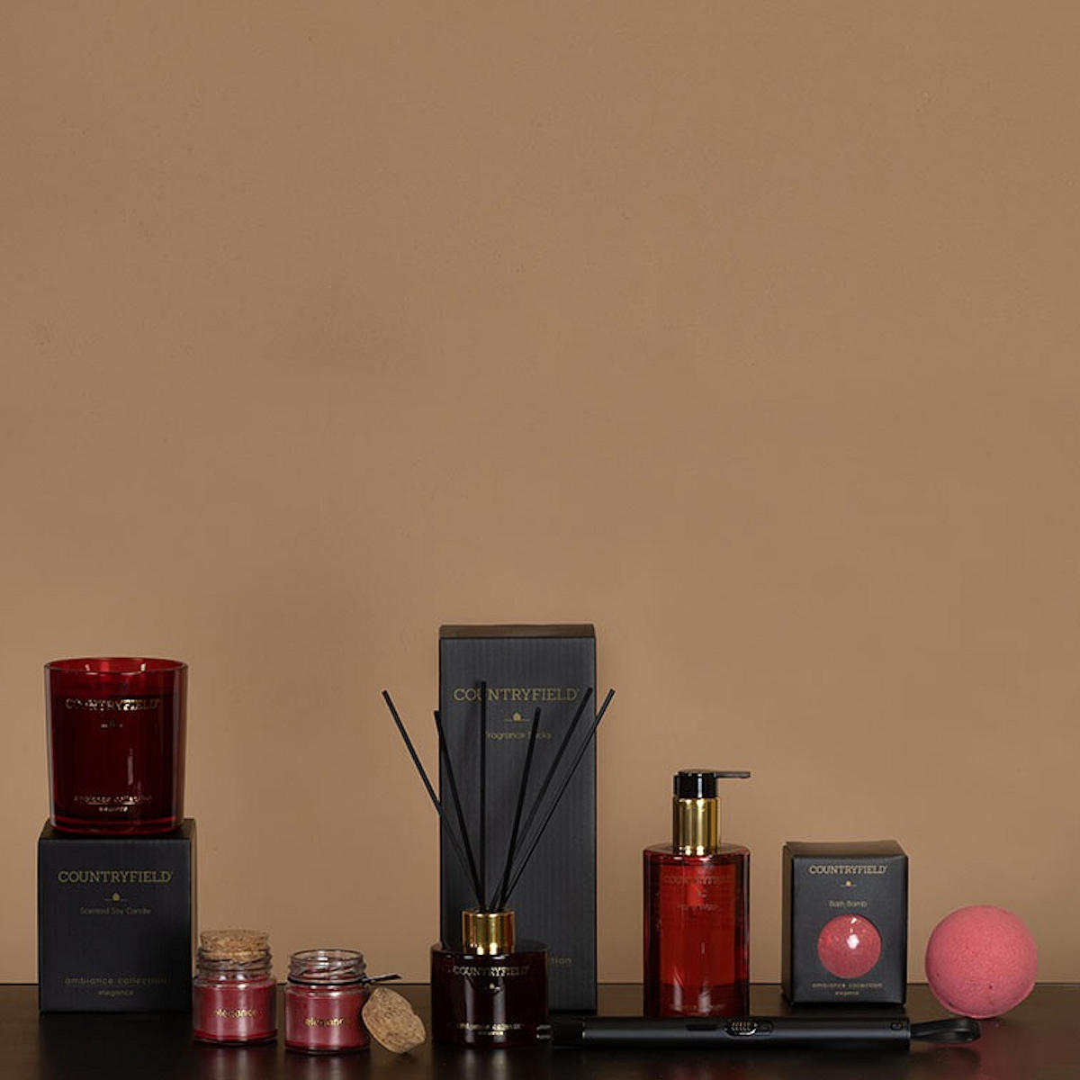 Countryfield Ambiance Geurkaars 7x7x9cm - Elegance