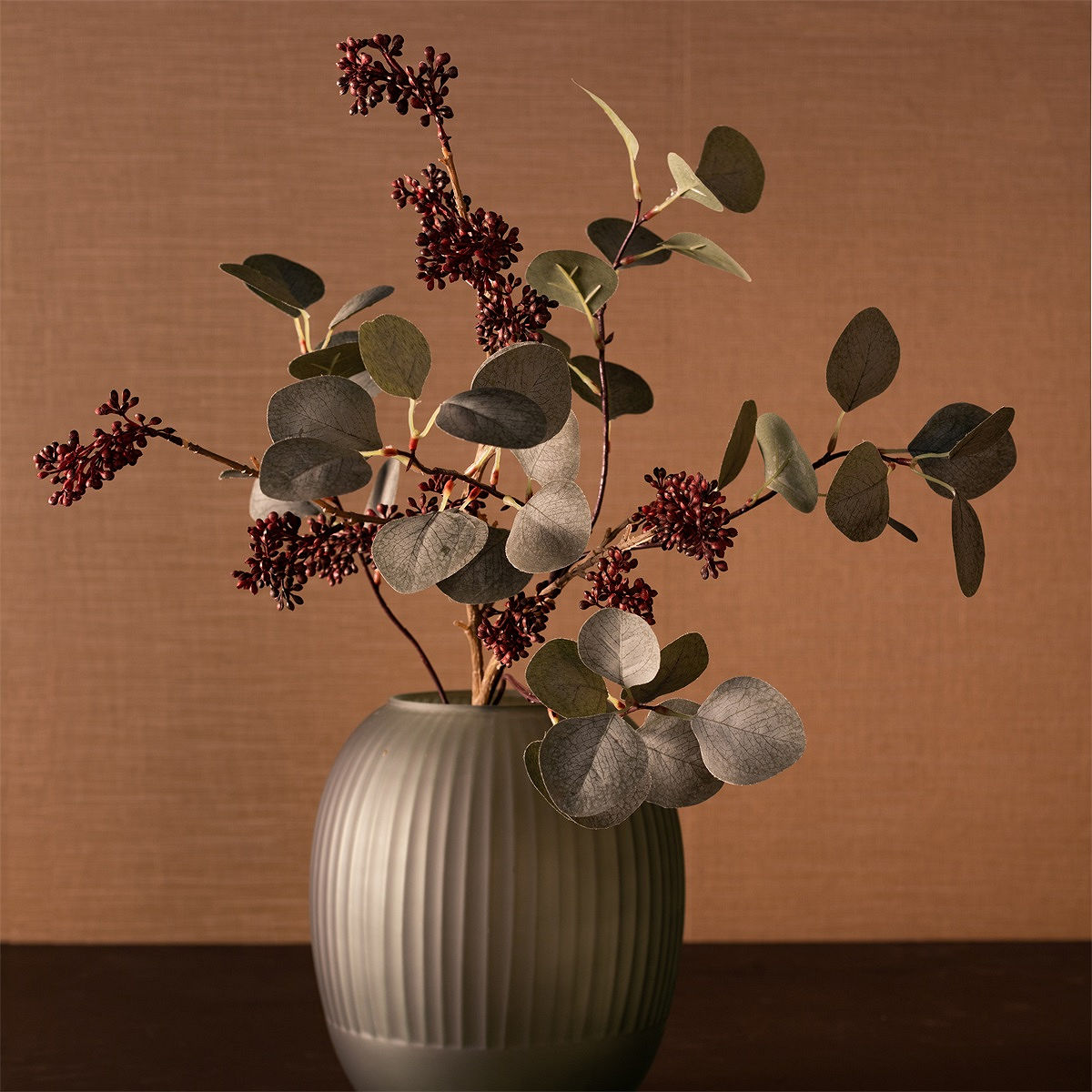 Countryfield Kunstbloem Eucalyptus groen 90cm