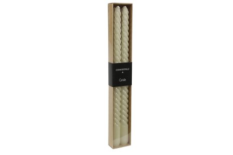 Countryfield Dinerkaars Twirly 30cm 2 stuks - creme