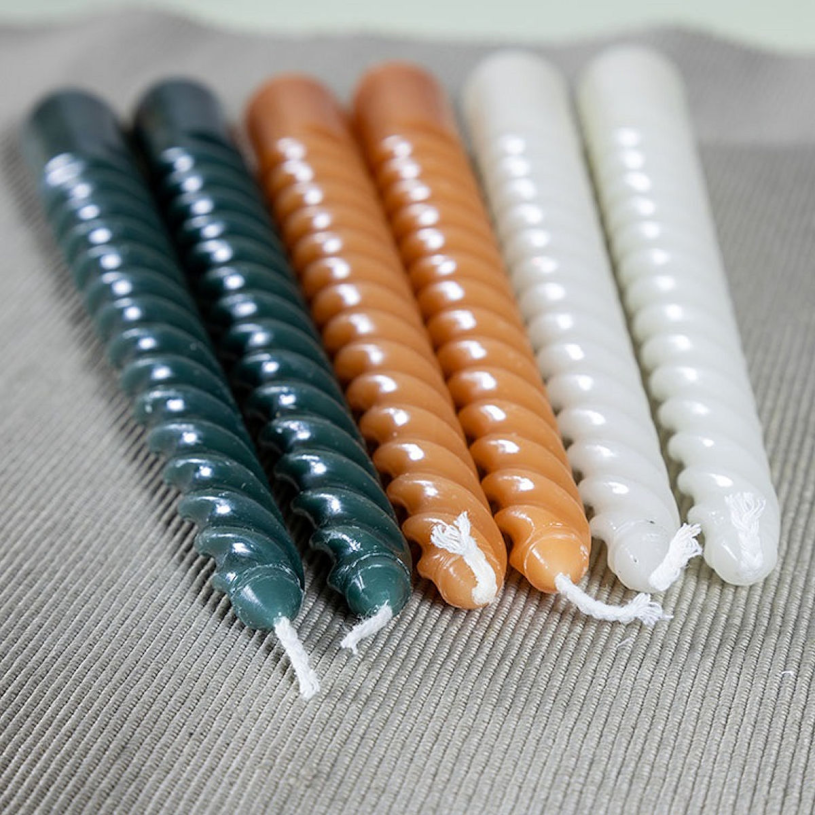 Countryfield Dinerkaars Twirly 20cm 2 stuks - amber