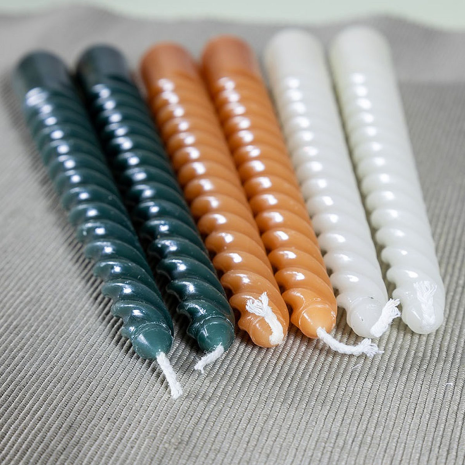 Countryfield Dinerkaars Twirly 20cm 2 stuks - amber