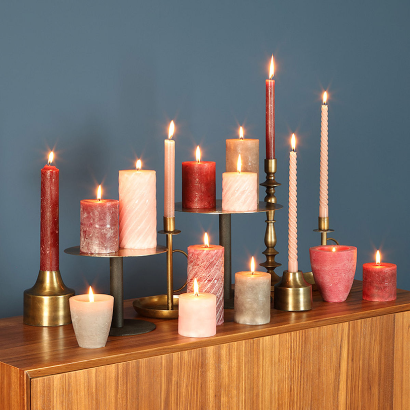 Countryfield Dinerkaars Twirly 30cm 2 stuks - roze