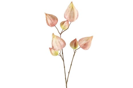 Countryfield Kunstbloem Physalis roze 73cm