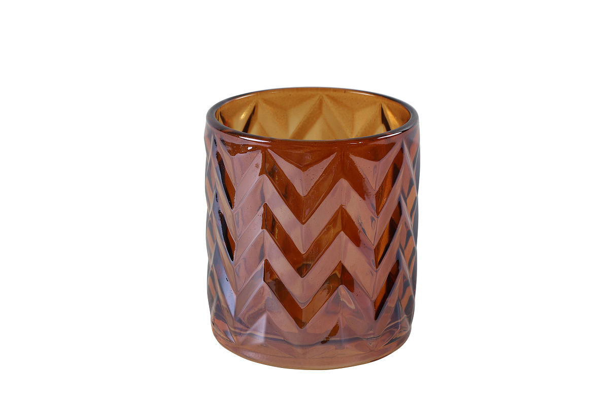 Countryfield Theelichthouder Leila S bruin 8cm