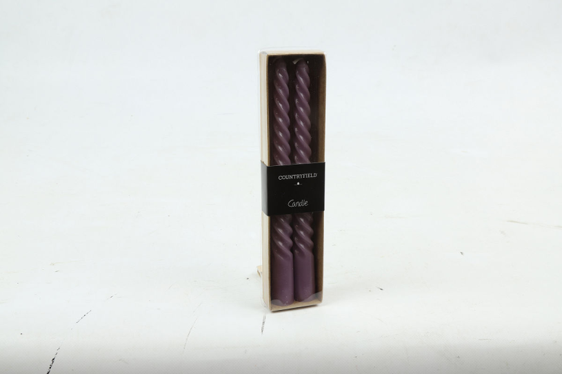 Countryfield Dinerkaars Twirly 20cm 2 stuks - lila