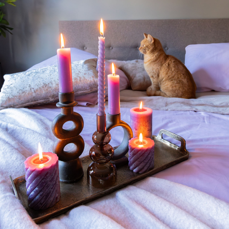 Countryfield Dinerkaars Twirly 30cm 2 stuks - lila