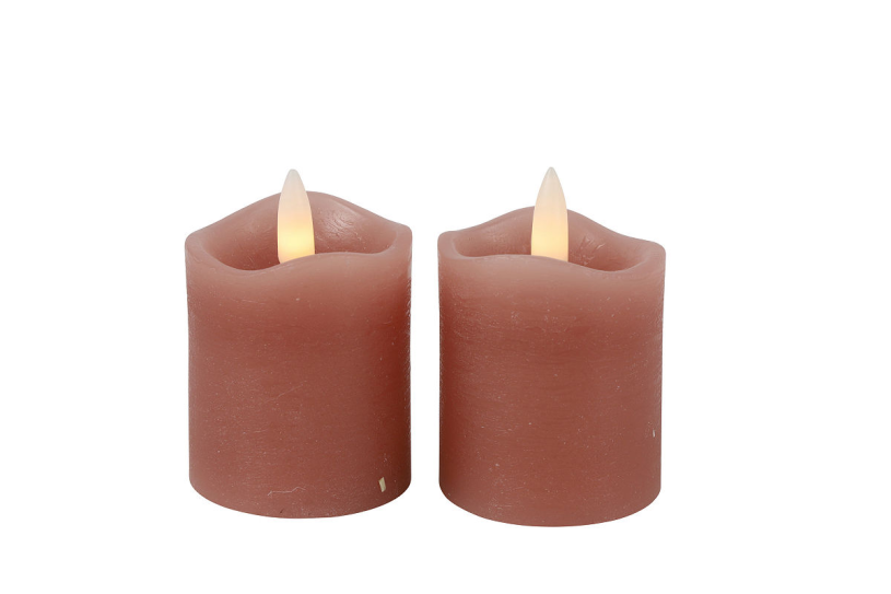 Countryfield LED Stompkaars antiek 5x7cm 2 stuks - roze