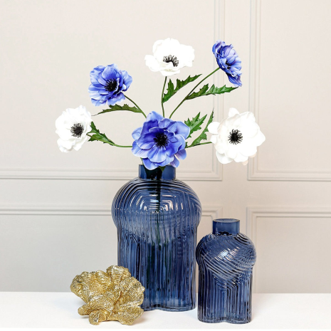 Countryfield Countryfield Vaas ro Ledger L d.blauw 30cm