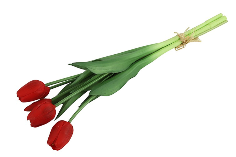Countryfield Kunstbloem Tulipa boeket d.rood 41cm