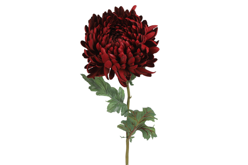 Countryfield Kunstbloem Chrysanthemum rood 75cm