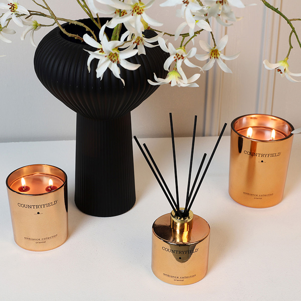 Countryfield Kunstbloem Magnolia stellata S wit 104cm