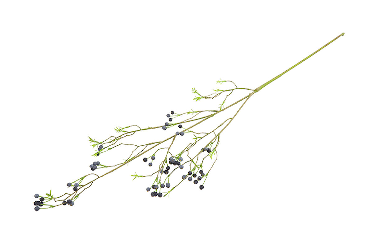 Countryfield Kunstbloem Bessen tak S d.blauw 110cm