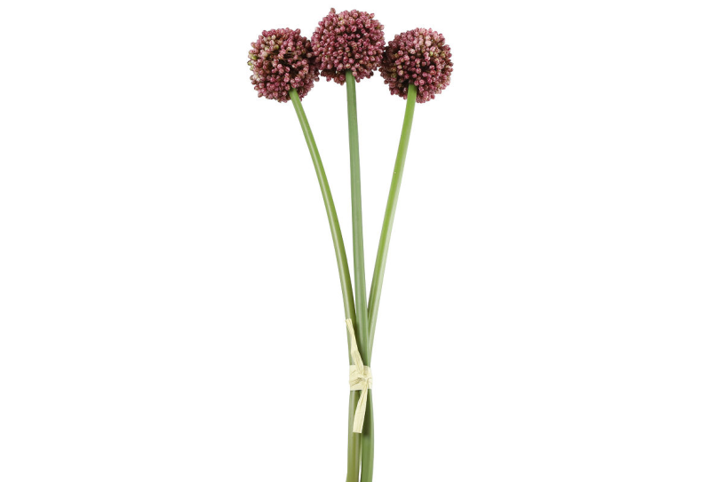 Countryfield Kunstbloem Allium sativum fuchsia 55cm