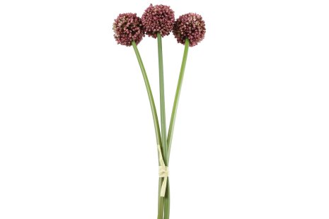 Countryfield Kunstbloem Allium sativum fuchsia 55cm