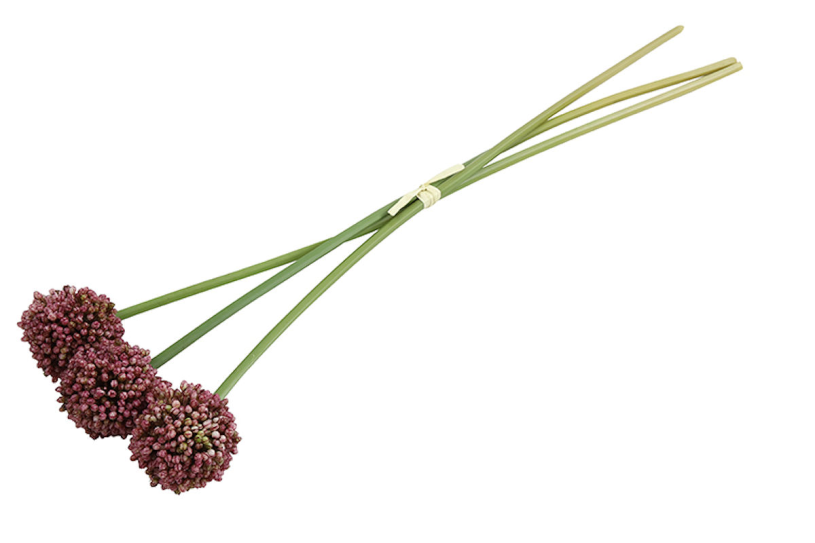Countryfield Kunstbloem Allium sativum fuchsia 55cm