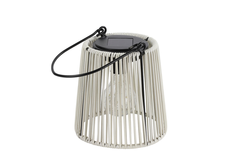 Countryfield Lantaarn LED solar Luana S wit 15x18,5x17,5cm