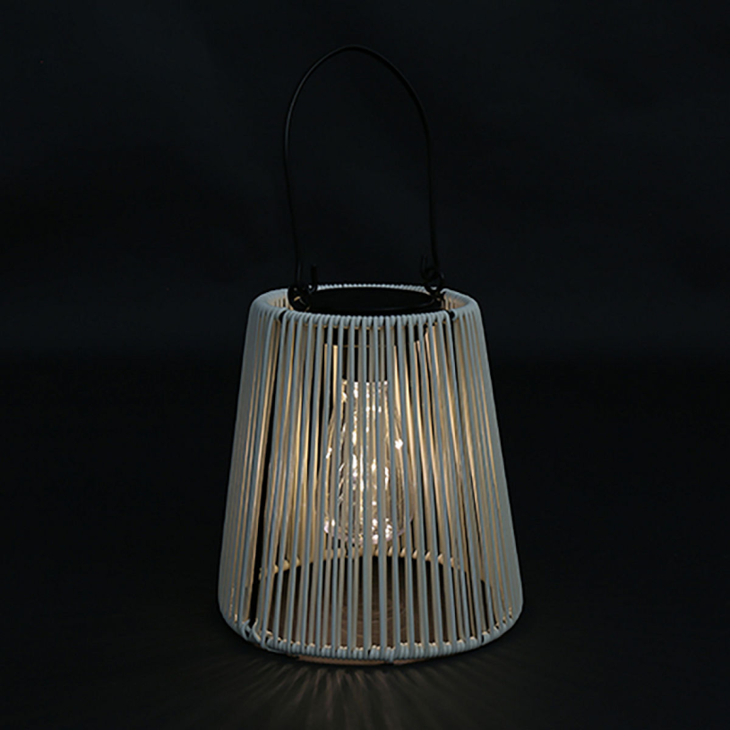 Countryfield Lantaarn LED solar Luana L wit 19x21,5x21,5cm