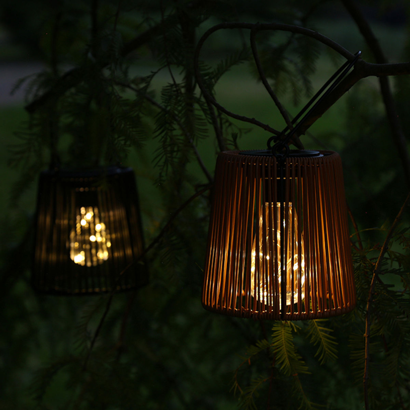 Countryfield Lantaarn LED solar Luana S zwart 15x18,5x17,5cm