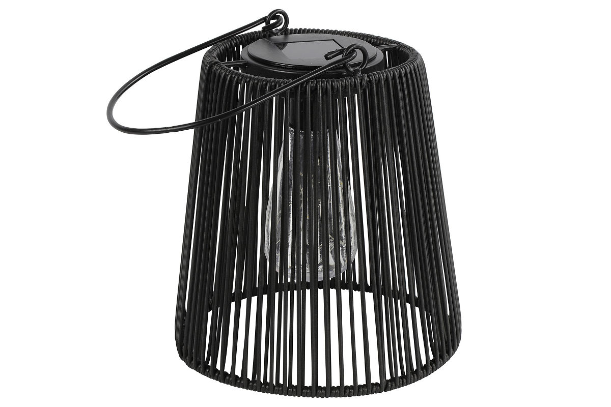Countryfield Lantaarn LED solar Luana L zwart 19x21,5x21,5cm