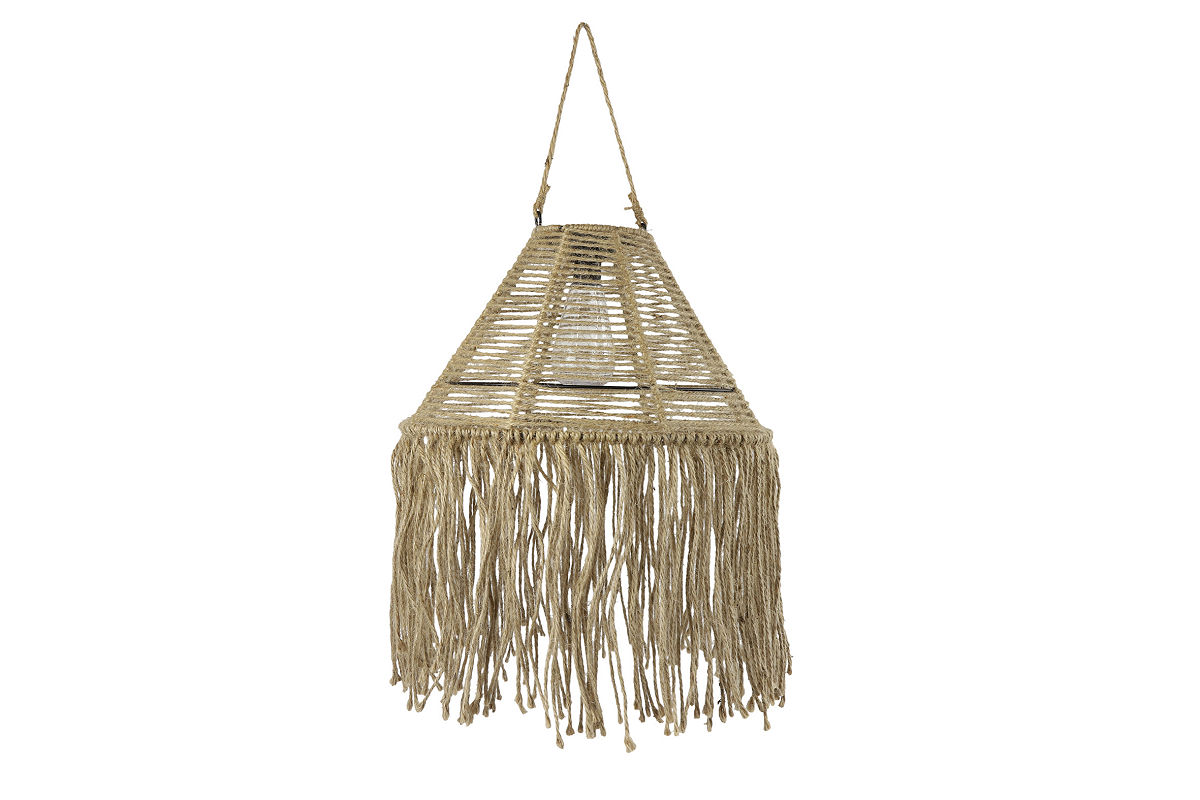 Countryfield Hanglamp LED solar Tobias naturel 36x36x22cm