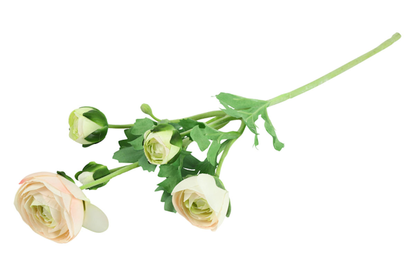 Countryfield Kunstbloem Ranunculus S crème 53cm