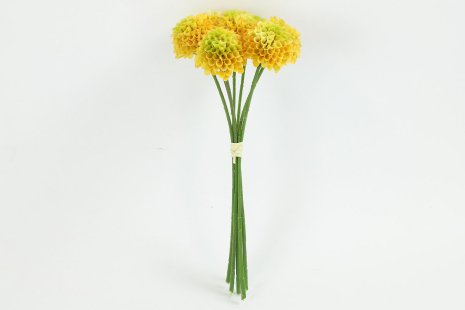 Countryfield Kunstboeket Dahlia geel 12x12x26cm