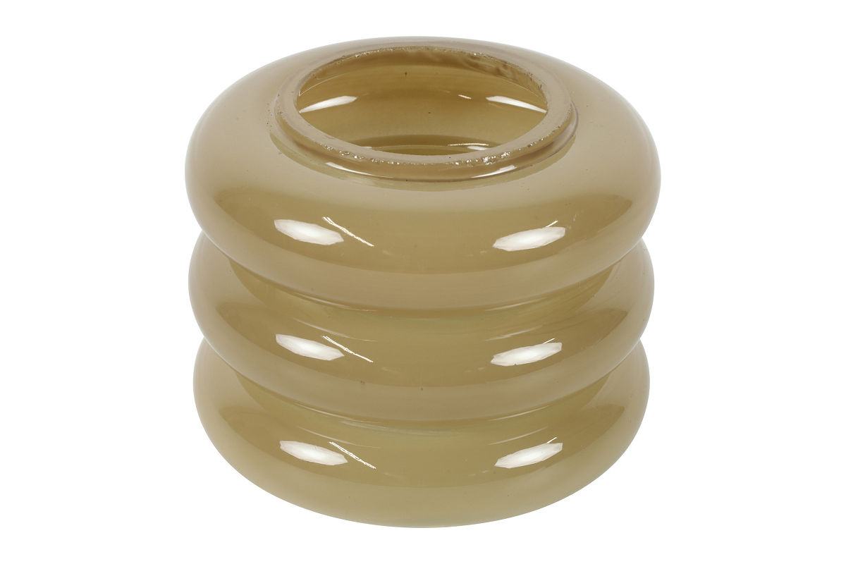 Countryfield Theelichth Mina 10x10x8cm - beige