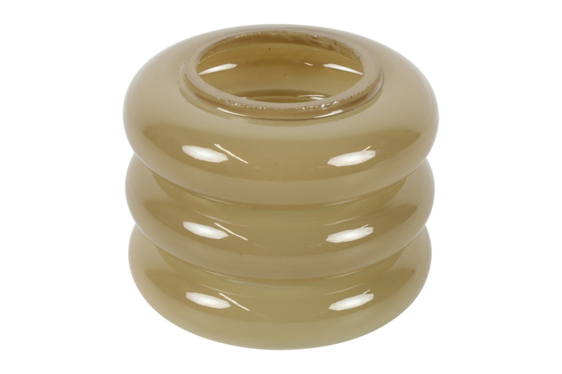 Countryfield Theelichth Mina 10x10x8cm - beige