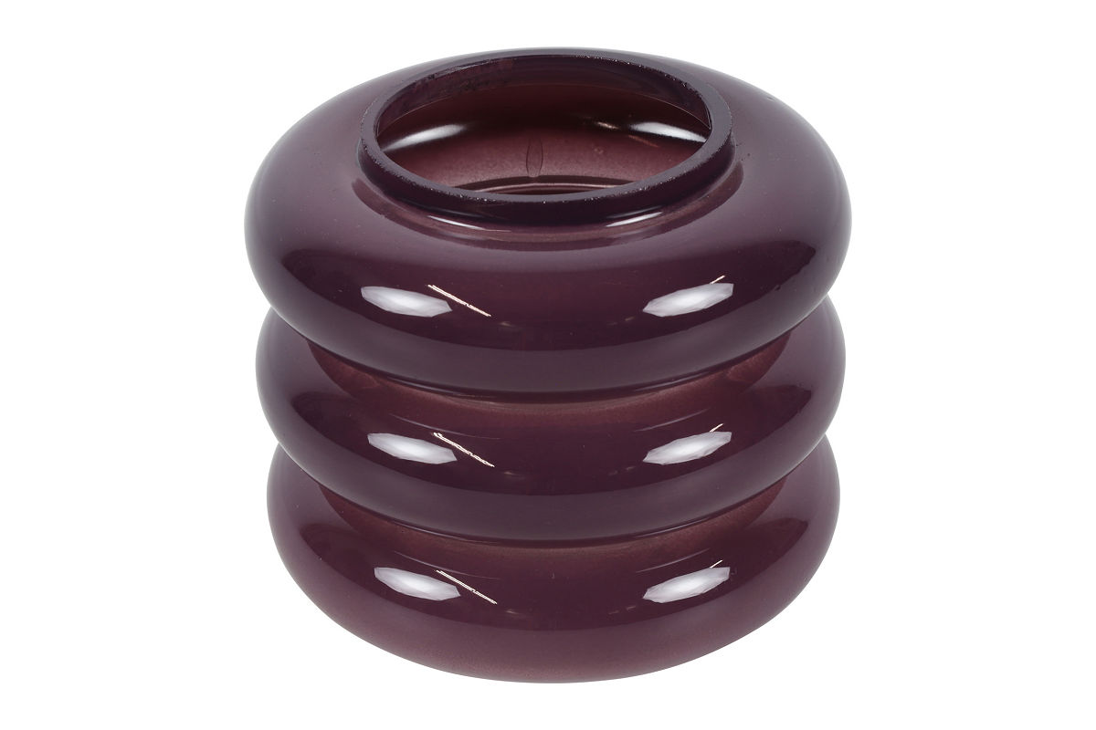 Countryfield Theelichth Mina 10x10x8cm - paars