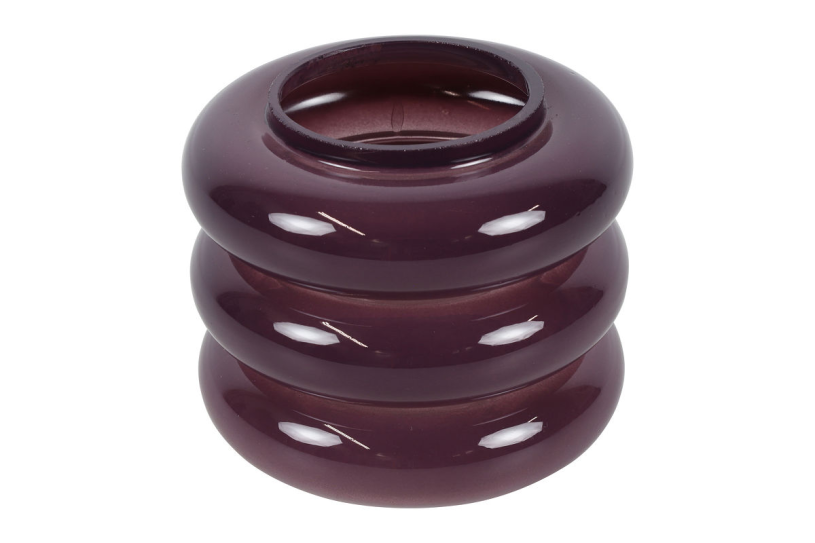 Countryfield Theelichth Mina 10x10x8cm - paars