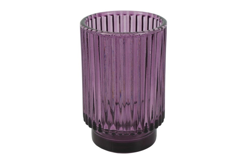 Countryfield Theelichth Palba L 8,5x8,5x13cm - paars