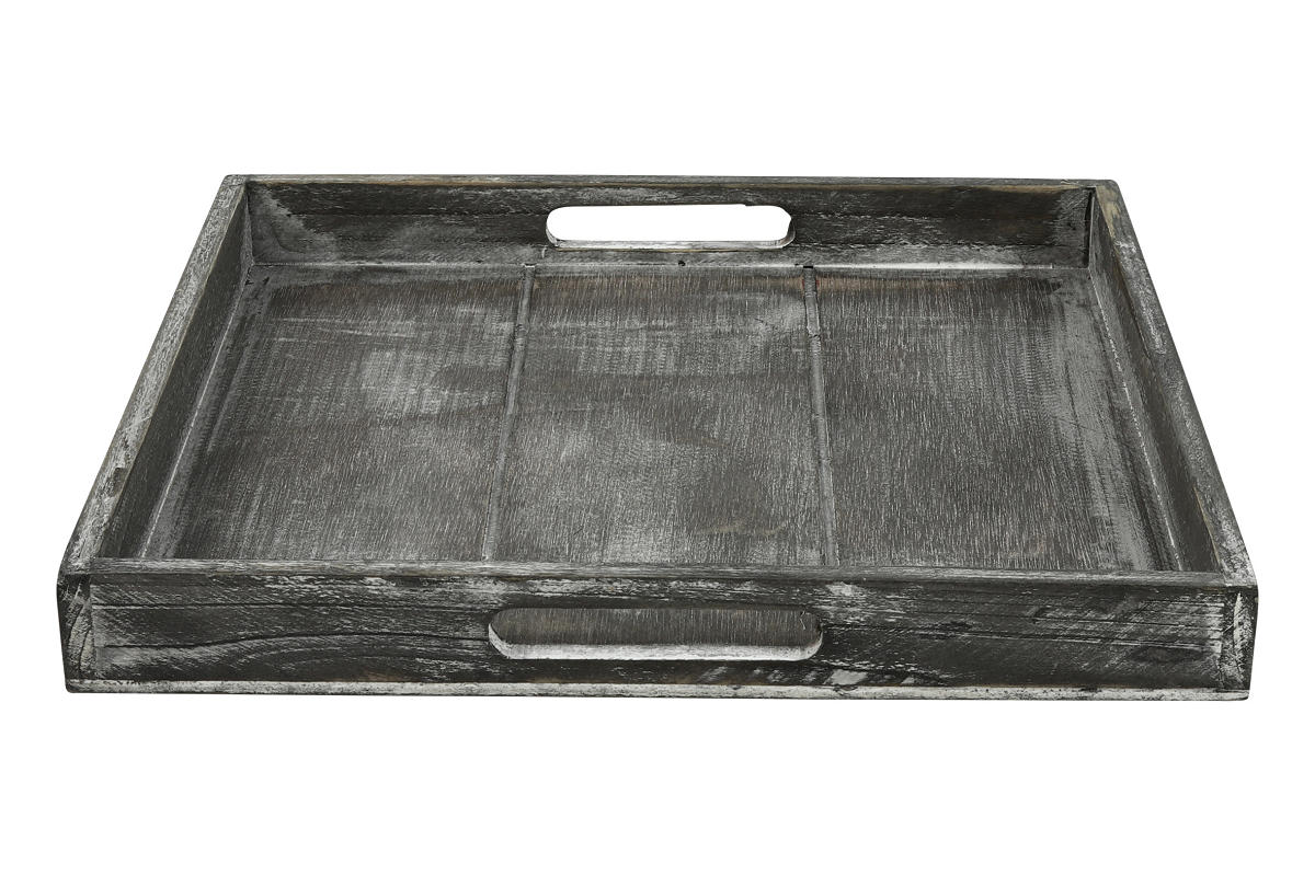 Countryfield Dienblad vierkant Claudina 30cm grey wash