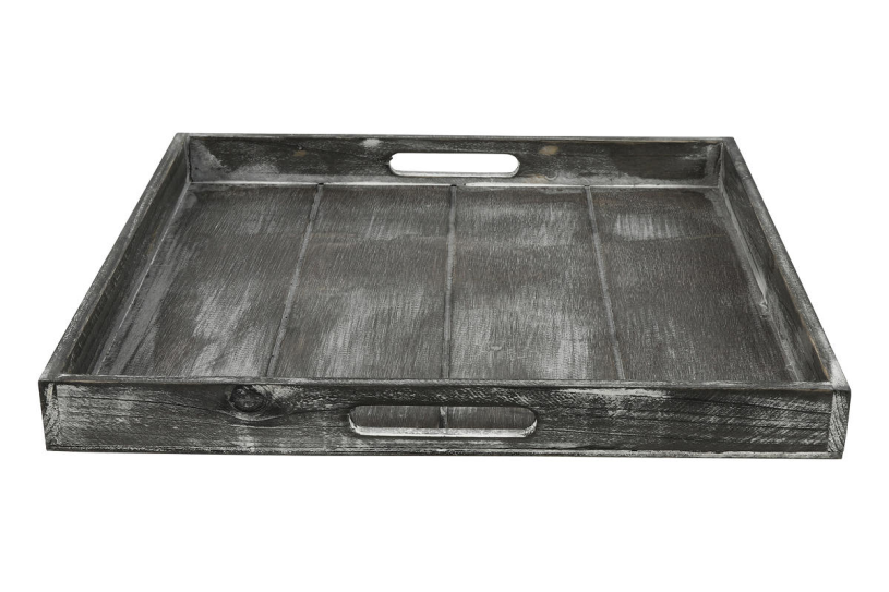 Countryfield Dienblad vierkant Claudina 40cm grey wash