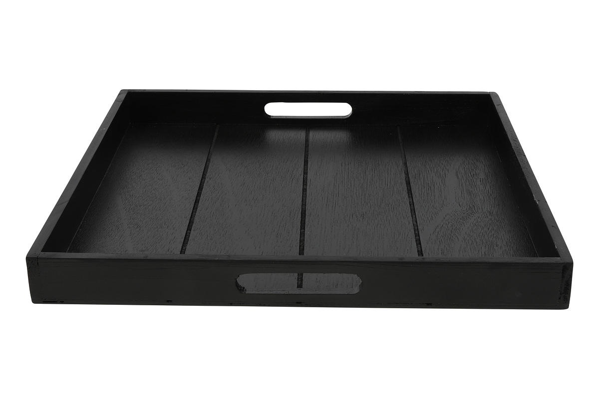 Countryfield Dienblad vierkant Claudina 40cm zwart