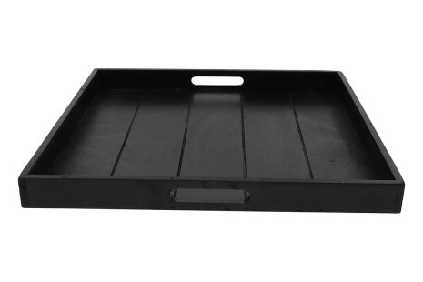 Countryfield Dienblad vierkant Claudina 50cm zwart