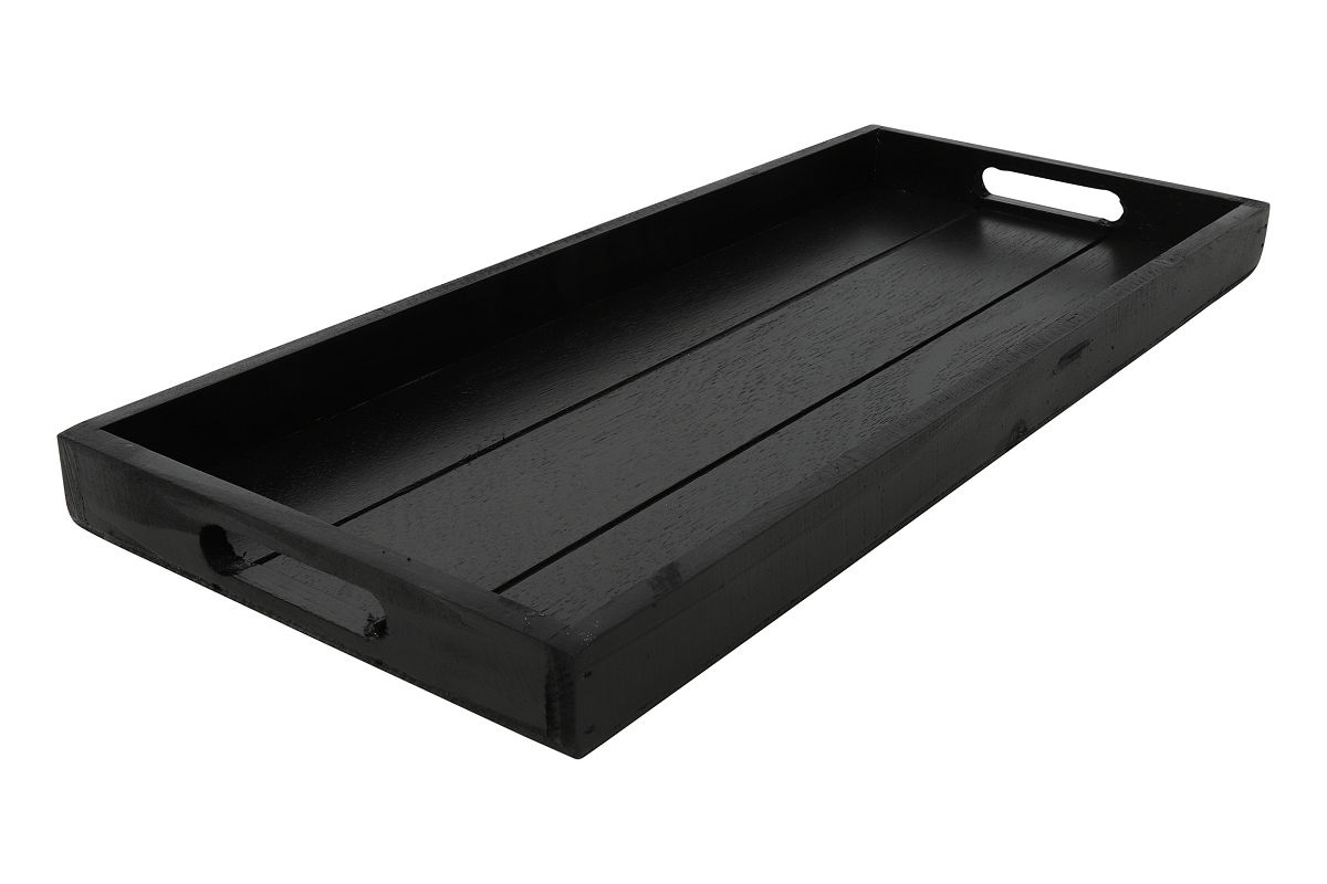 Countryfield Dienblad Claudina S zwart 21x48x3,5cm