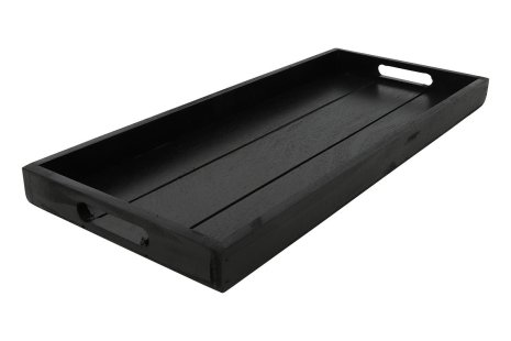 Countryfield Dienblad Claudina S zwart 21x48x3,5cm