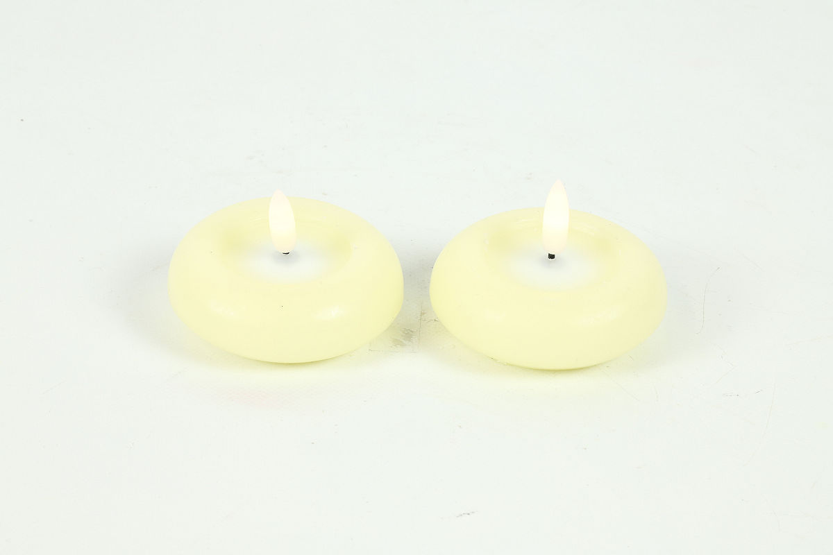 Countryfield LED Drijfkaars 7,5cm 2 stuks - creme