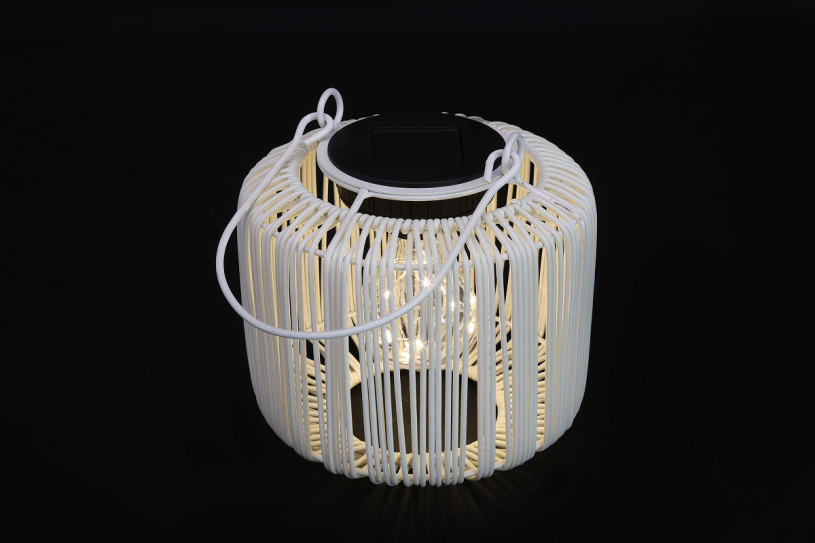 Countryfield Hanglamp solar LED Didem wit 9x15x16cm