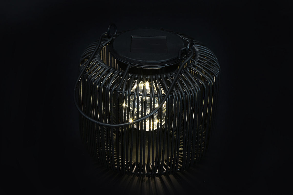 Countryfield Hanglamp solar LED Didem zwart 9x15x16cm